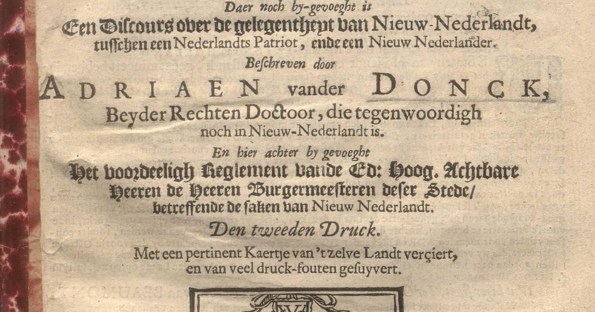 Adriaen van der Donck Erfgoedweb Breda